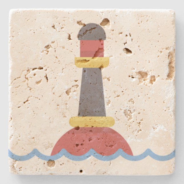Buoy Stone Coaster (Front)