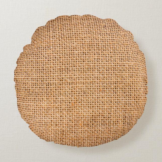Buplap background round cushion (Front)