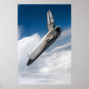 Buran Shuttle: Majestic Atmospheric Descent  Poster