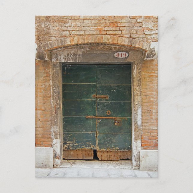 Burano Door Postcard (Front)