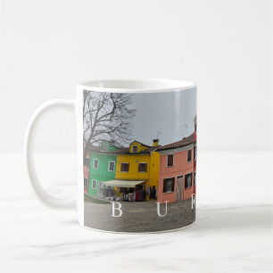 Burano Island houses view mug