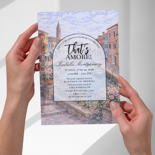 Burano Italian Themed Bridal Shower Invitation