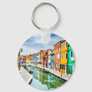 Burano, Italy Key Ring