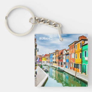 Burano, Italy Key Ring