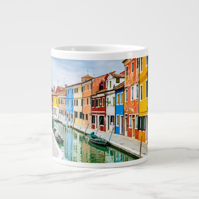 Burano, Italy Large Coffee Mug (Front)