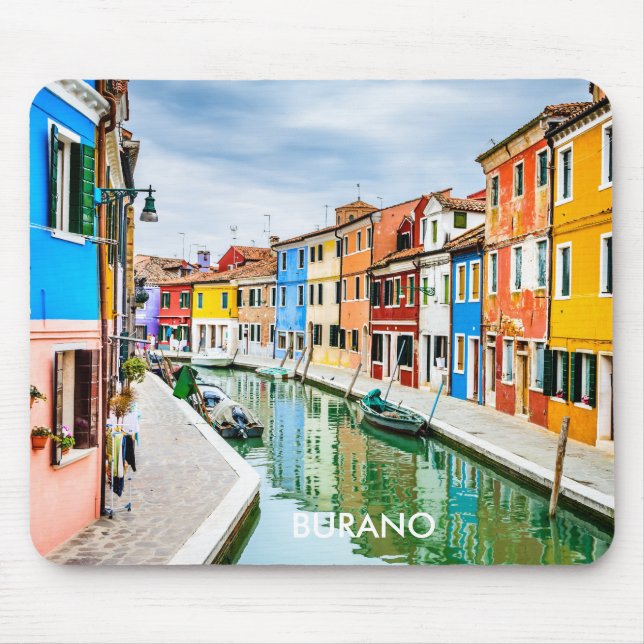 Burano, Italy Mouse Mat (Front)
