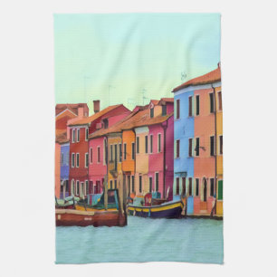 BURANO - Venetian Lagoon Venice - Burano Tea Towel