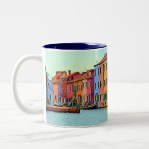 BURANO - Venetian Lagoon Venice - Burano Two-Tone Coffee Mug