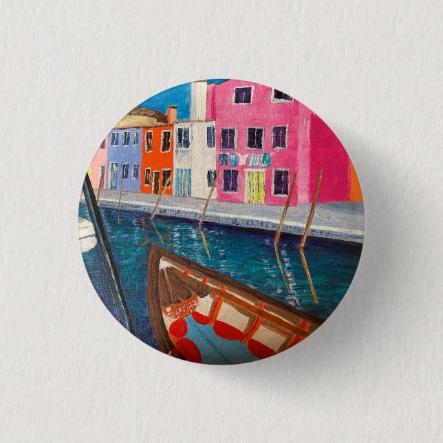 Burano Venice Italy   3 Cm Round Badge (Front)