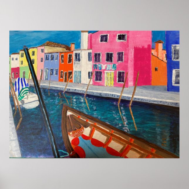 Burano Venice Italy Poster (Front)