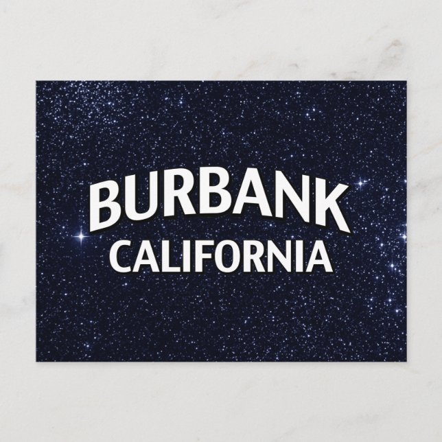 Burbank California Postcard (Front)