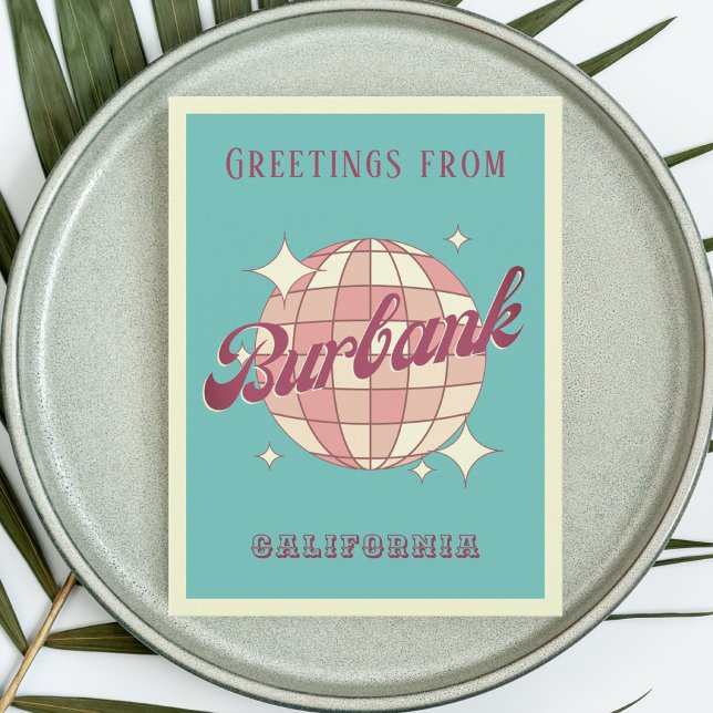 Burbank California vacation retro Postcard (Creator Uploaded)
