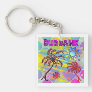Burbank Happy and Hope Keychain