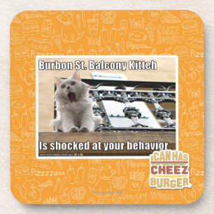 Burbon St. Balcony Kitteh Coaster