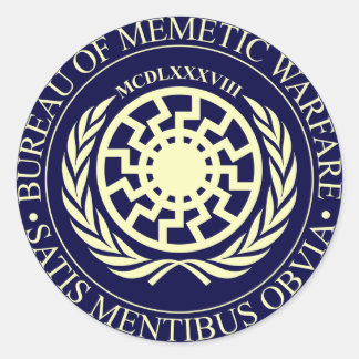 Bureau of Memetic Warfare Classic Round Sticker
