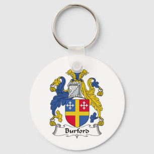 Burford Family Crest Key Ring