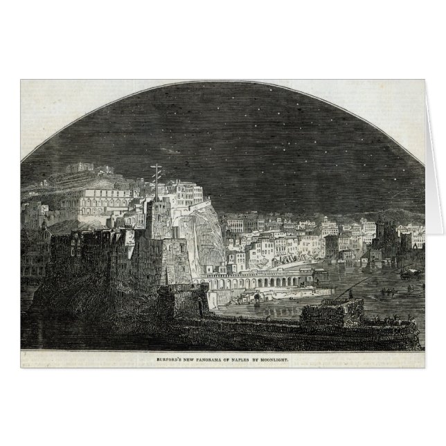 Burford's New Panorama of Naples by Moonlight (Front Horizontal)
