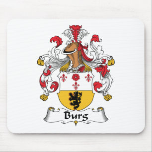 Burg Family Crest Mouse Mat