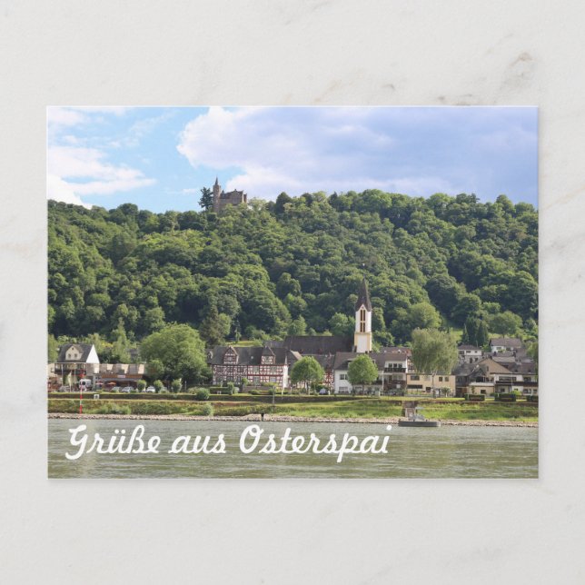 Burg Osterspai am Rhein Postcard (Front)