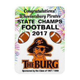 Burg wins Football Championship - refrigerator Magnet