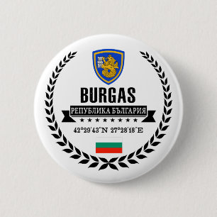 Burgas 6 Cm Round Badge