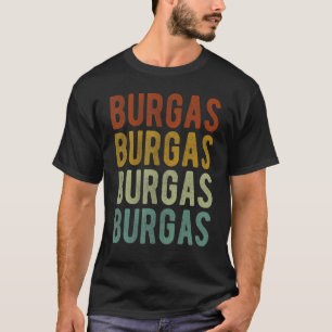 Burgas City Bulgaria Retro Vintage T-Shirt