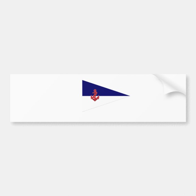 burgee bumper sticker (Front)