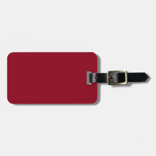 Burgendy and Black Luggage Tag