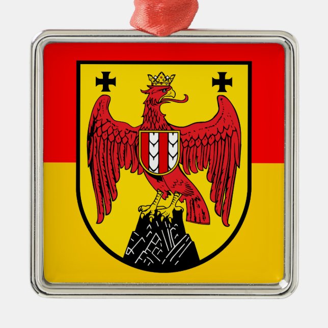 Burgenland Metal Tree Decoration (Front)