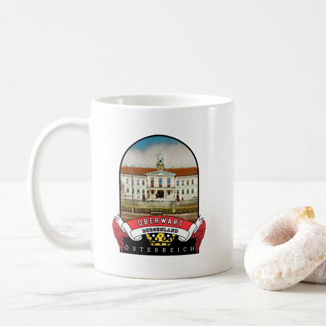 Burgenland Oberwart Österreich Souvenir  Coffee Mug (With Donut)