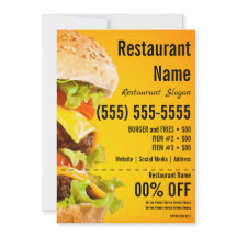 Burger 5x7 Flyer