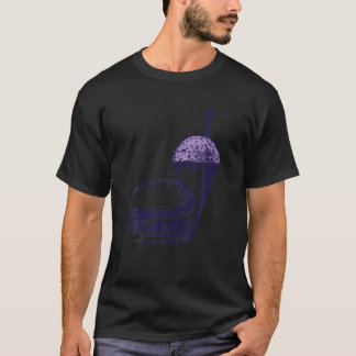 Burger And A Grape Snow Cone Funny Purple Colour T T-Shirt