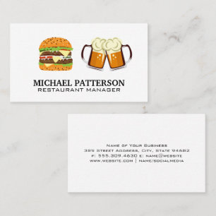 Burger and Beers Business Card