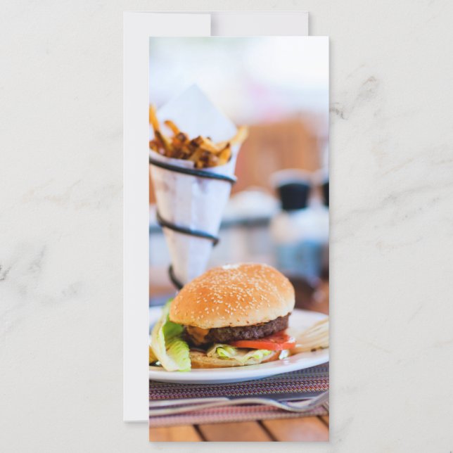 Burger and french fries (Front)