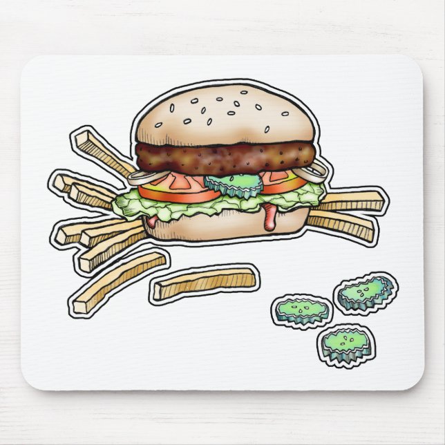 BURGER and FRIES MOUSEPAD (Front)