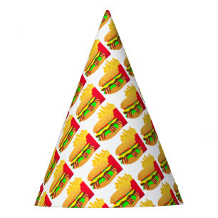 Burger and Fries Party Hat