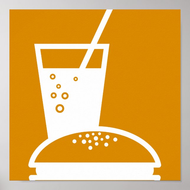 burger and lemonade orange taste explosion poster (Front)