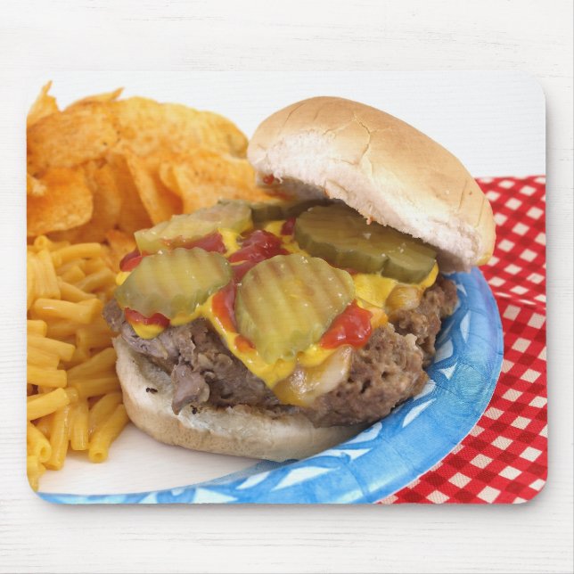 Burger and Sides Mouse Mat (Front)