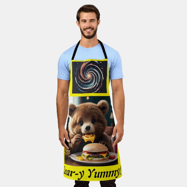 Burger Bear Bliss Apron (Worn)