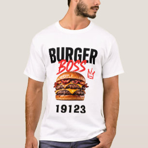 🍔 Burger Boss Fast Food Restaurant Manager 👑 T-Shirt