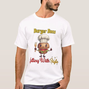 Burger Boss Grilling With Style T-Shirt