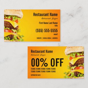 Burger Business Card