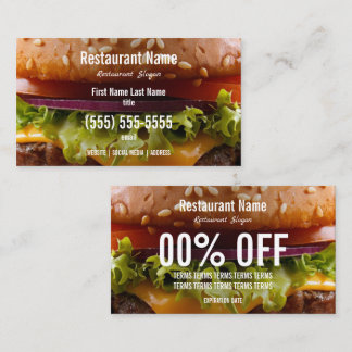 Burger Business Card