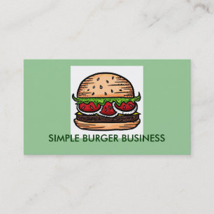Burger Business customisable business cards