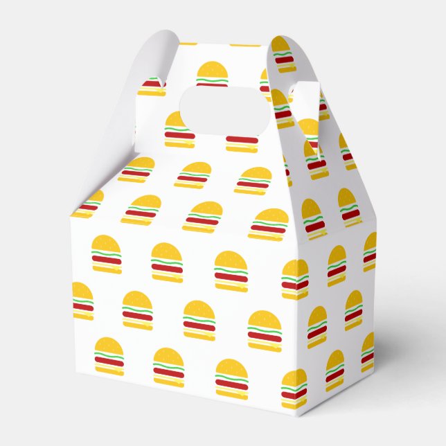 Burger Clipart  Favour Box (Front Side)
