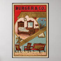 Burger & Co. Furniture Manufacturer Vintage Ad