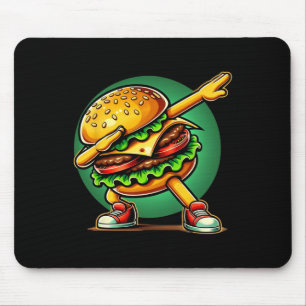 Burger Dabbing Dancing Funny Burger Hamburger Food Mouse Mat