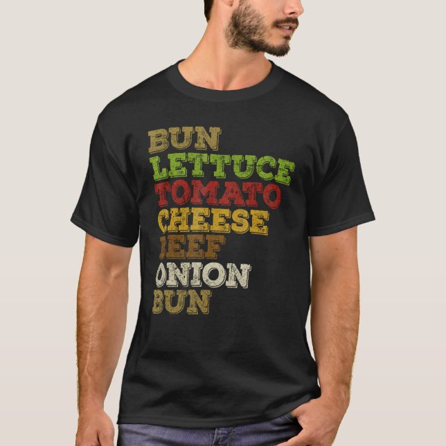Burger Day Cheeseburger Hamburger Beef Anatomy T-Shirt (Front)