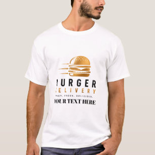 🍔 Burger Delivery Driver Team Uniform Crew 🚗 T-Shirt
