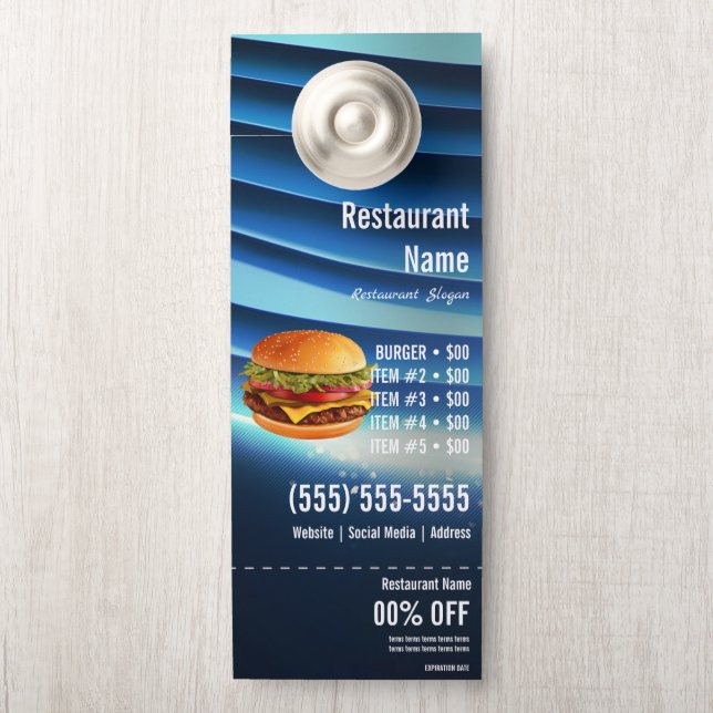 Burger Door Hanger (On Knob)